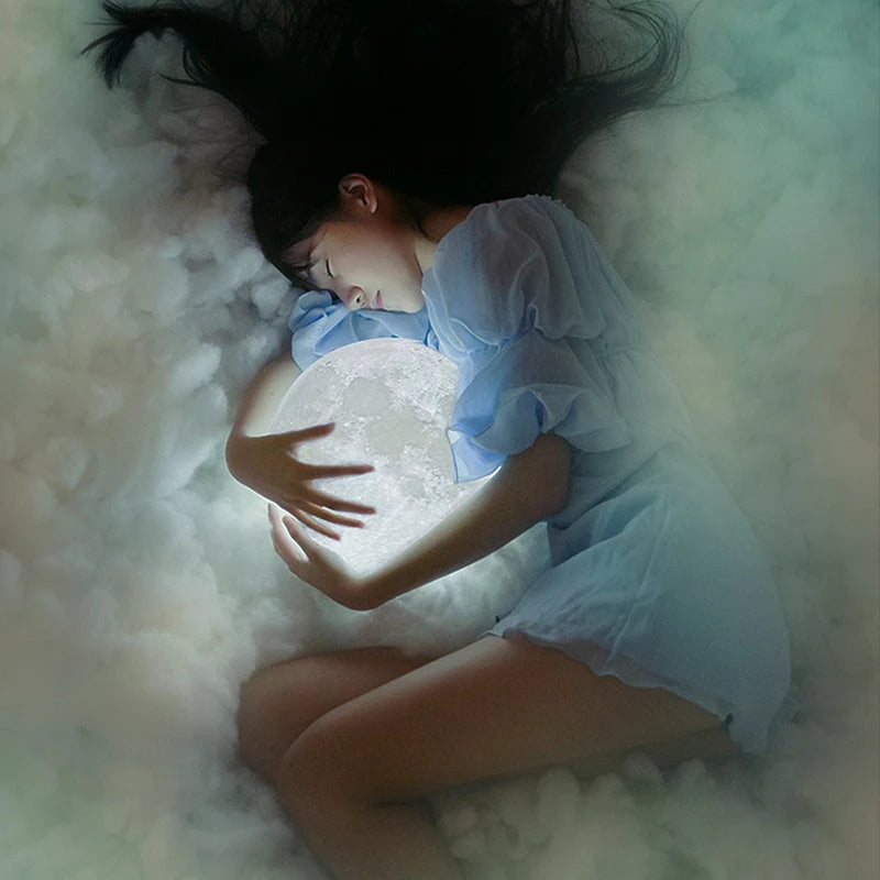 Lampa LED Księżyc, 16 kolorów, z pilotem