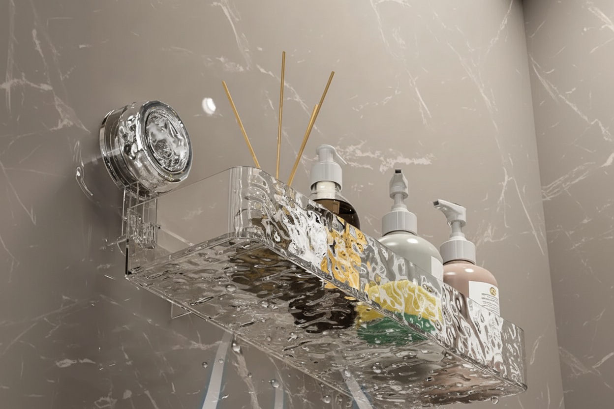 Koszyk prysznicowy na przyssawkę, szybki montaż