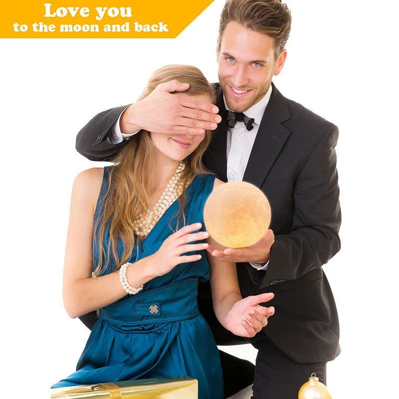 Lampa LED Księżyc, 16 kolorów, z pilotem