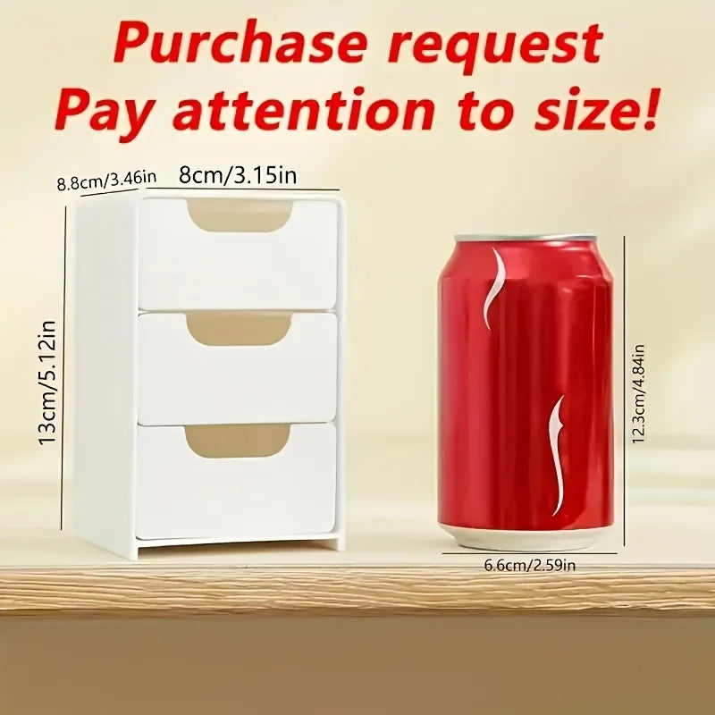 Elegancki Organizer Biurkowy 3-Poziomowy z Szufladami