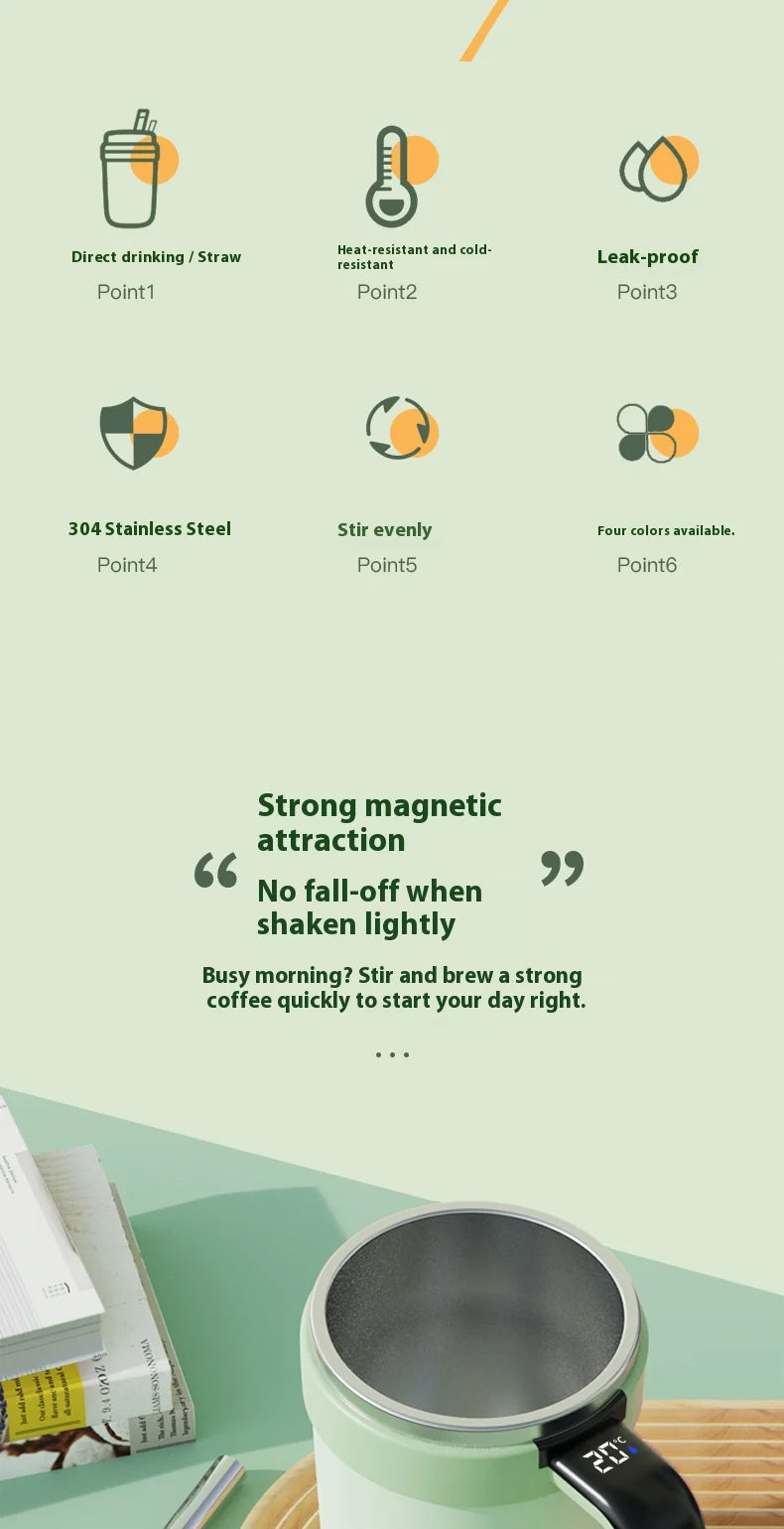 Smart Kubek Samomieszający z Termometrem