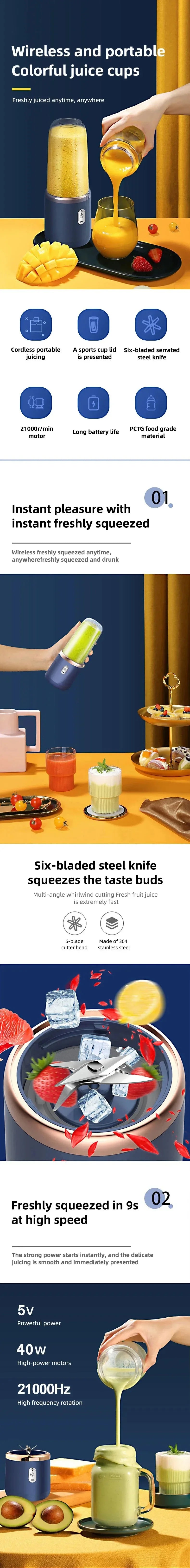 Przenośny  blender USB 400 ml