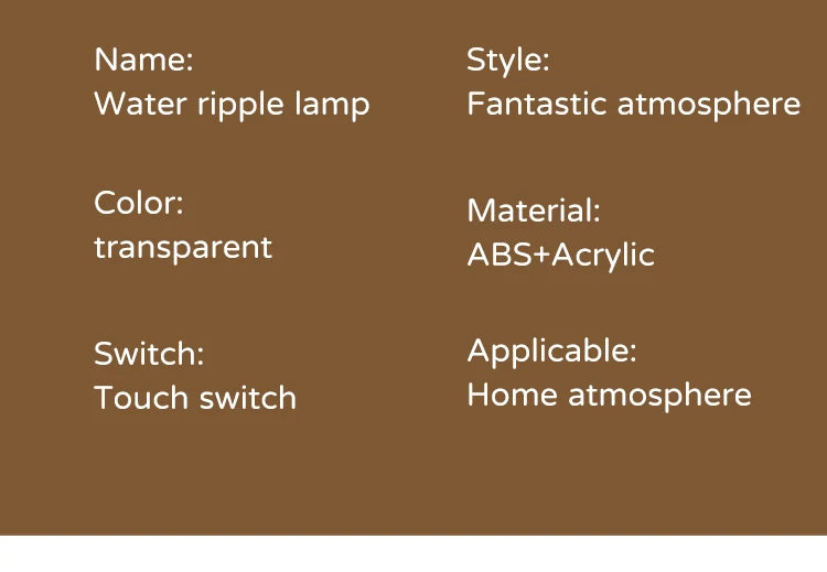 Lampa projektor wody, 16 kolorów, nocna lampa płomieni